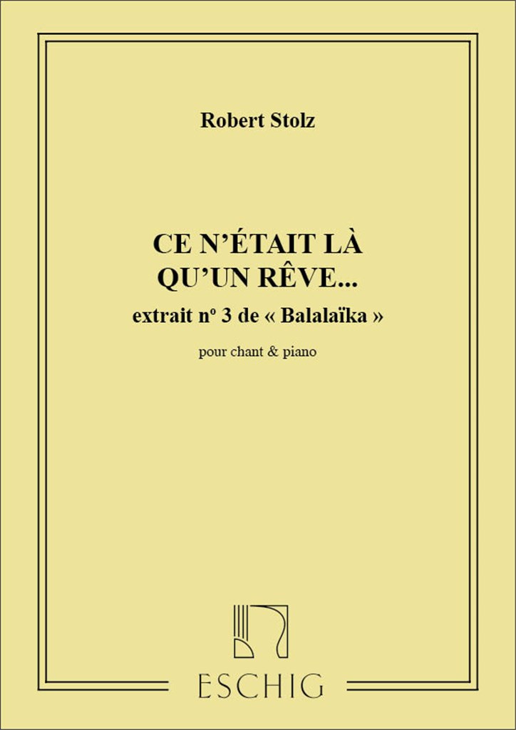 Ce N'Etait La...Chant-Piano
